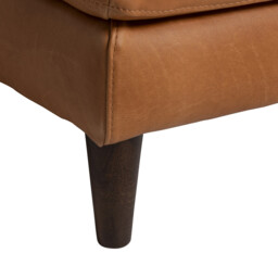 Olson Left Hand Facing Chaise Corner Sofa, Brown Leather - Barker & Stonehouse - thumbnail 6