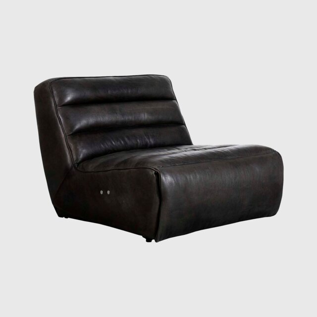 Timothy Oulton Slouchy Armchair, Grey Leather - Barker & Stonehouse - image 1