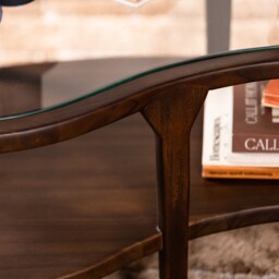 Meeru Wood Coffee Table 122X65X43.5 Cm, Round, Brown - Barker & Stonehouse - thumbnail 5
