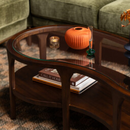 Meeru Wood Coffee Table 122X65X43.5 Cm, Round, Brown - Barker & Stonehouse - thumbnail 2
