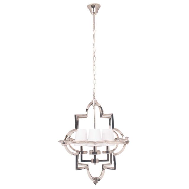 Silver 4 Shade Pendant Light Metal - Barker & Stonehouse - image 1