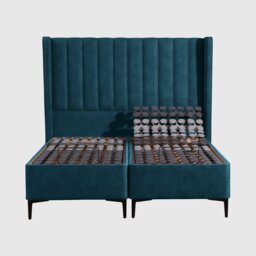 Tempur Suffolk King Slim Disc Adj Divan Bed, Blue Velvet - Barker & Stonehouse - thumbnail 2