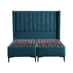 Tempur Suffolk King Slim Disc Adj Divan Bed, Blue Velvet - Barker & Stonehouse - thumbnail 4