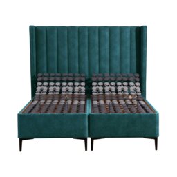 Tempur Suffolk King Slim Disc Adj Divan Bed, Blue Velvet - Barker & Stonehouse - thumbnail 3