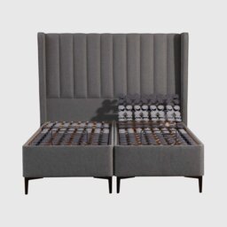 Tempur Suffolk King Slim Disc Adj Divan Bed, Grey Fabric - Barker & Stonehouse - thumbnail 2