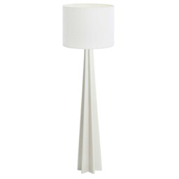 Tall Fluted Floor Lamp, White Metal - Barker & Stonehouse - thumbnail 1