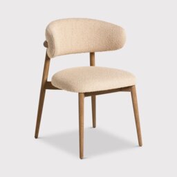 Lexa Dining Chair, Neutral Boucle - Barker & Stonehouse - thumbnail 4