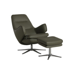 Nova Sp6200 Recliner Chair & Footstool Leather - Barker & Stonehouse - thumbnail 5