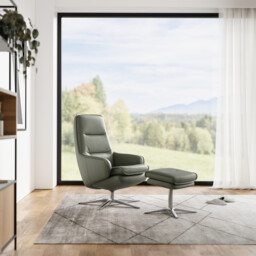 Nova SP6200 Recliner Chair & Footstool Leather - Barker & Stonehouse - thumbnail 2
