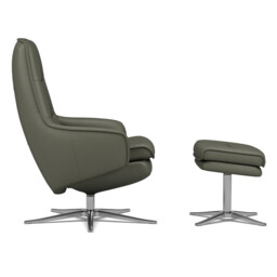 Nova SP6200 Recliner Chair & Footstool Leather - Barker & Stonehouse - thumbnail 5