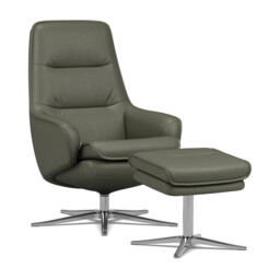 Nova SP6200 Recliner Chair & Footstool Leather - Barker & Stonehouse - thumbnail 3