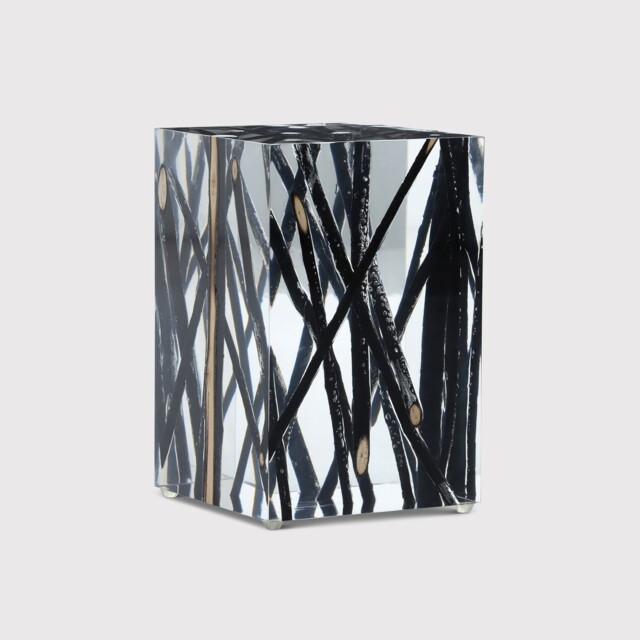 Timothy Oulton Spur Burntwood Side Table Small, Black - Barker & Stonehouse - image 1