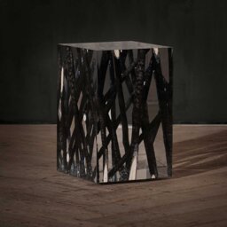 Timothy Oulton Spur Burntwood Side Table Small, Black - Barker & Stonehouse - thumbnail 2