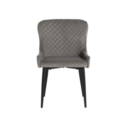 Rivington Dining Chair, Grey Velvet - Barker & Stonehouse - thumbnail 4
