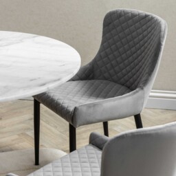Rivington Dining Chair, Grey Velvet - Barker & Stonehouse - thumbnail 6