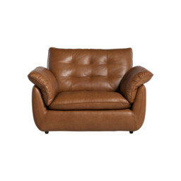 Pelle 1.25 Arm Armchair, Brown Leather - Barker & Stonehouse - thumbnail 2