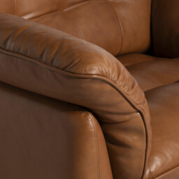 Pelle 1.25 Arm Armchair, Brown Leather - Barker & Stonehouse - thumbnail 4