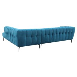 Azalea Corner Group Chaise Right Sofa, Teal - Barker & Stonehouse - thumbnail 4