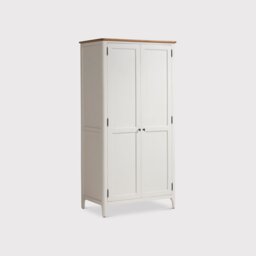 Mara Double Wardrobe, White Wood - Barker & Stonehouse
