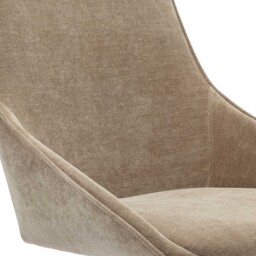 Beckton Dining Chair With 360 Swivel Fabric - Barker & Stonehouse - thumbnail 3