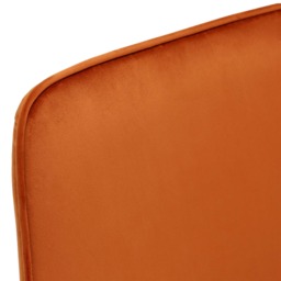 Beckton Leisure Swivel Dining Chair, Orange Velvet - Barker & Stonehouse - thumbnail 5