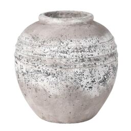 Stone Effect Round Vase Ceramic - Barker & Stonehouse