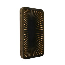 Timothy Oulton Inception Tall Mirror 139x240cm, Square, Gold Metal - Barker & Stonehouse - thumbnail 3