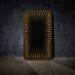 Timothy Oulton Inception Tall Mirror 139x240cm, Square, Gold Metal - Barker & Stonehouse - thumbnail 2