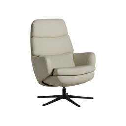 Lyra Sp6100 Recliner Chair & Footstool, White Leather - Barker & Stonehouse - thumbnail 4