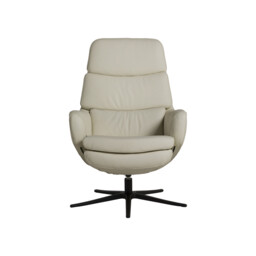 Lyra Sp6100 Recliner Chair & Footstool, White Leather - Barker & Stonehouse - thumbnail 3