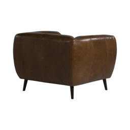 Chicago Armchair, Brown Leather - Barker & Stonehouse - thumbnail 4