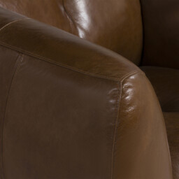 Chicago Armchair, Brown Leather - Barker & Stonehouse - thumbnail 3