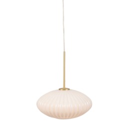 White Oval Pendant Light Glass - Barker & Stonehouse - thumbnail 3