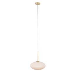 White Oval Pendant Light Glass - Barker & Stonehouse - thumbnail 5