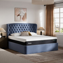 Tempur Holcot Ottoman 180X200Cm Bed, Blue Fabric - Super King - Barker & Stonehouse - thumbnail 2