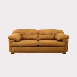 Langley 3 Seater Sofa, Brown Leather - Barker & Stonehouse