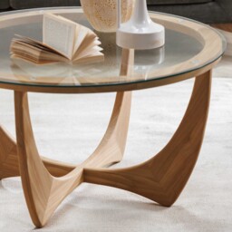 Yves Coffee Table, Round, Teak Wood - Barker & Stonehouse - thumbnail 3