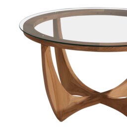 Yves Coffee Table, Round, Teak Wood - Barker & Stonehouse - thumbnail 5