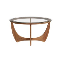 Yves Coffee Table, Round, Teak Wood - Barker & Stonehouse - thumbnail 4