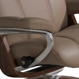Stressless Consul Large Recliner Chair & Stool, Brown Leather - Barker & Stonehouse - thumbnail 4