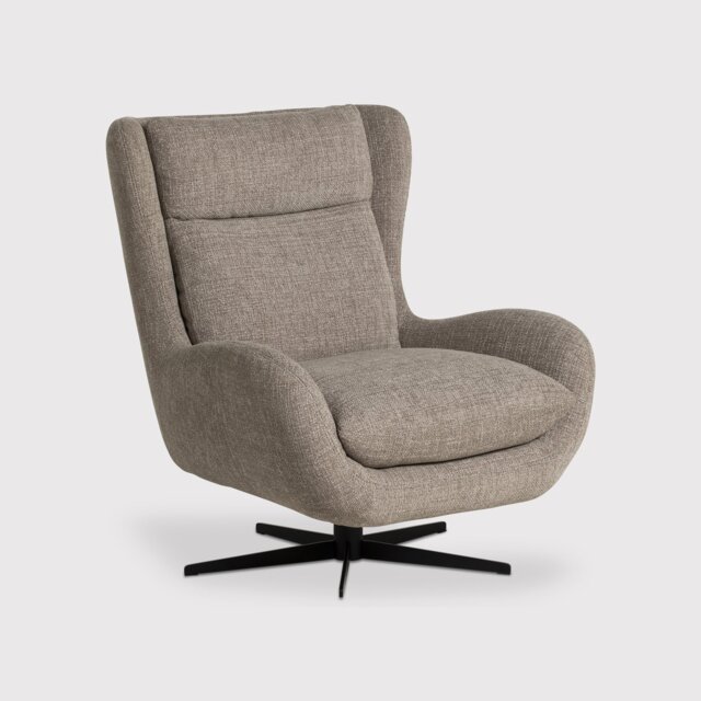 Uma Swivel Armchair, Neutral Boucle - Barker & Stonehouse - image 1