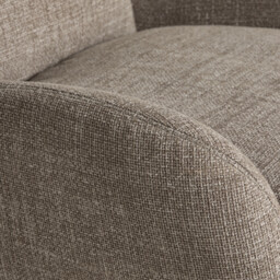 Uma Swivel Armchair, Neutral Boucle - Barker & Stonehouse - thumbnail 4
