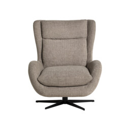 Uma Swivel Armchair, Neutral Boucle - Barker & Stonehouse - thumbnail 3