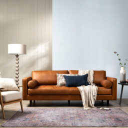 Hemingway 3 Seater Sofa, Brown Leather - Barker & Stonehouse - thumbnail 2