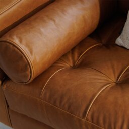 Hemingway 3 Seater Sofa, Brown Leather - Barker & Stonehouse - thumbnail 6