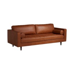 Hemingway 3 Seater Sofa, Brown Leather - Barker & Stonehouse - thumbnail 3