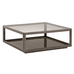 Vinci Square Coffee Table, Grey Wood - Barker & Stonehouse - thumbnail 2