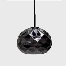 Black Glass Pendant Light Metal - Barker & Stonehouse