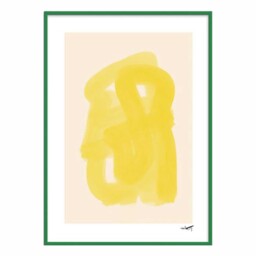 Abstract Citrus Framed Print, Square Wood - Barker & Stonehouse - thumbnail 1