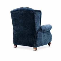 Ullswater Pwr Recline Wing Recliner Chair, Blue Fabric - Barker & Stonehouse - thumbnail 5